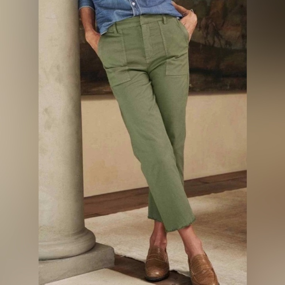Frank & Eileen Blackstone Utility Pant Army Green Size 0